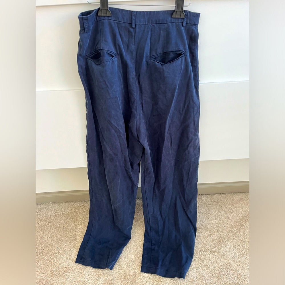 Reformation Mason Pant Navy - Picture 2 of 4